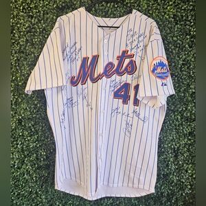 Mens Size 46 New York Mets Homan #41 Signed Baseball Jersey